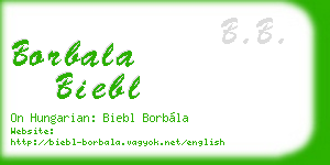 borbala biebl business card